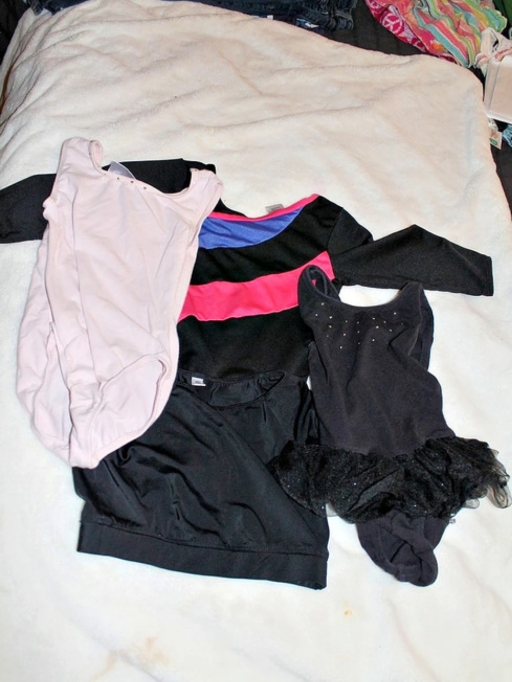 Freestyle by Danskin And Others Black & Pink Bodysuit Lot